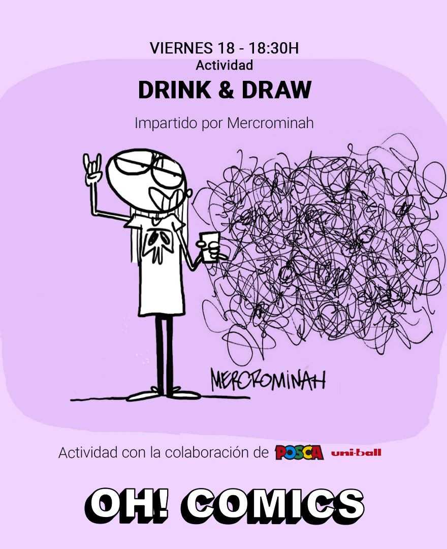DRINK & DRAW con Mercrominah