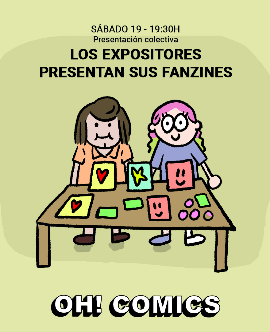Los expositores presentan sus fanzines