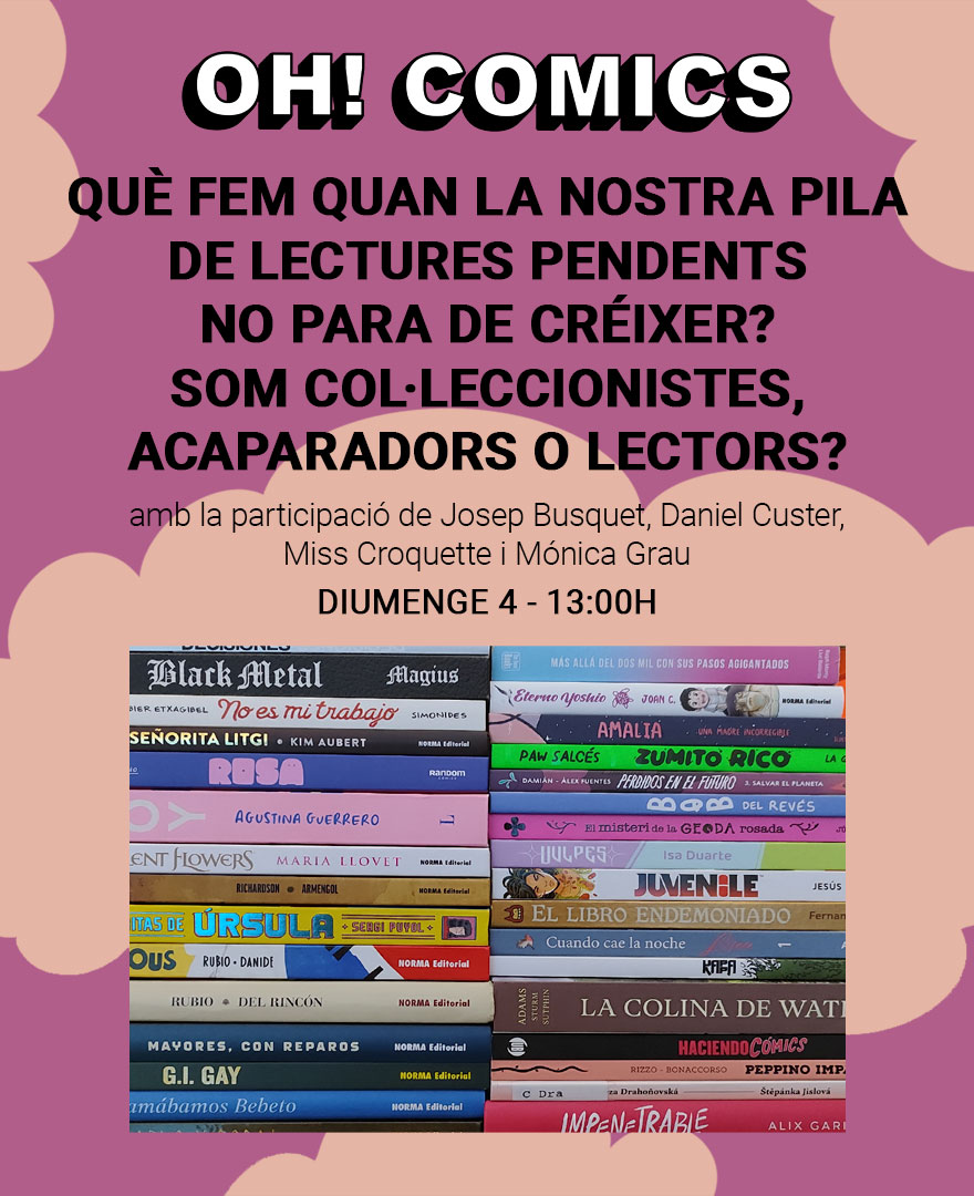 Taula rodona: Què fem quan la nostra pila de lectures pendents no para de créixer? Som col·leccionistes, acaparadors o lectors?